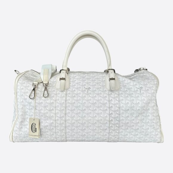 Goyard White Boston 50 Duffel Bag - Picture 1 of 6